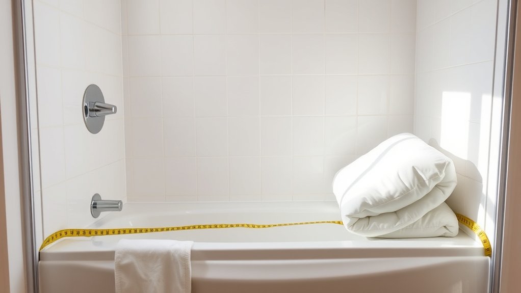 accurate shower space measurements for fit
