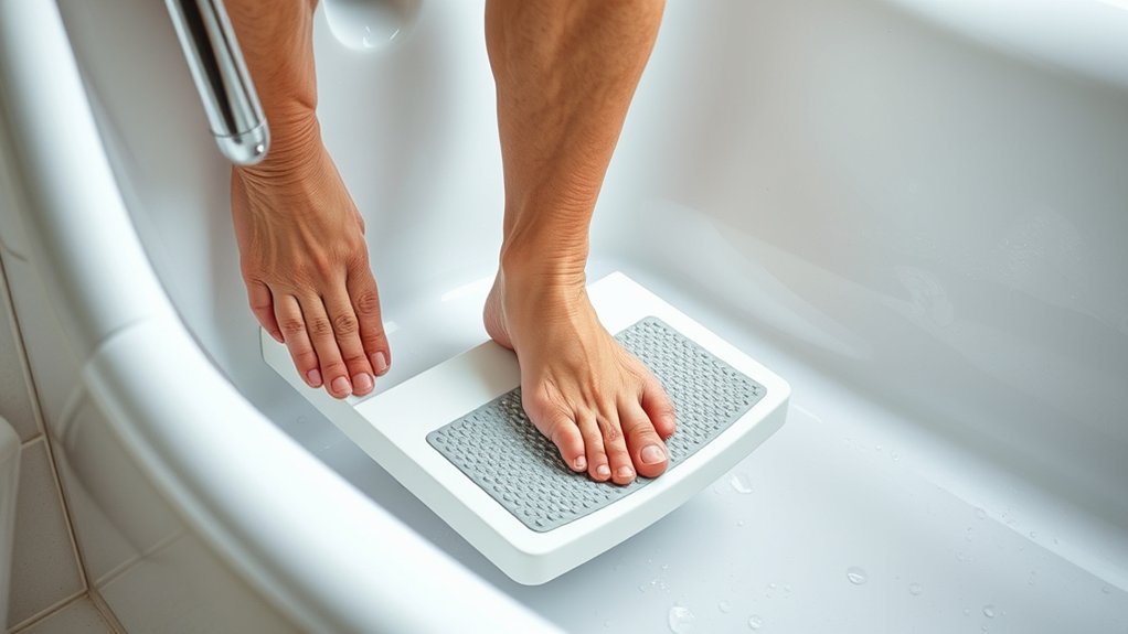 aging affects bathtub balance safety
