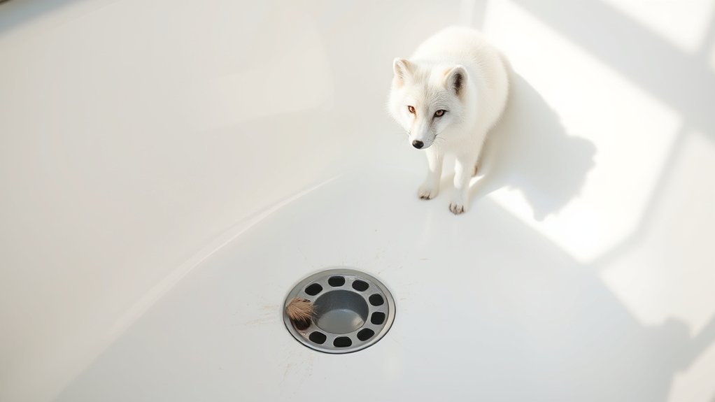 arctic fox fur stain indicators