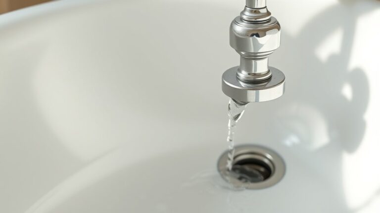 bathtub drains despite closed
