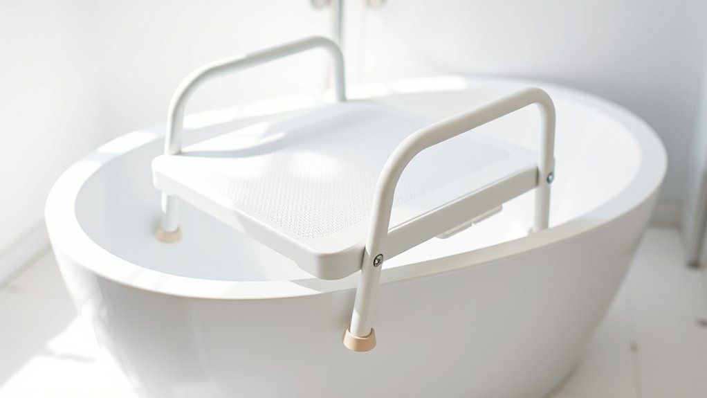bathtub transfer bench promotes safe independence