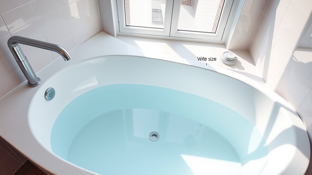 bathtub volume depends on shape depth contour and features