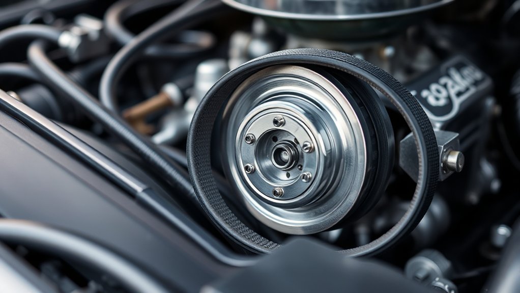 belt drives water pump