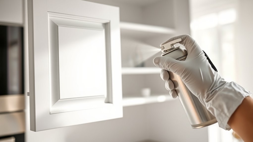 cabinetry specific spray paint durability