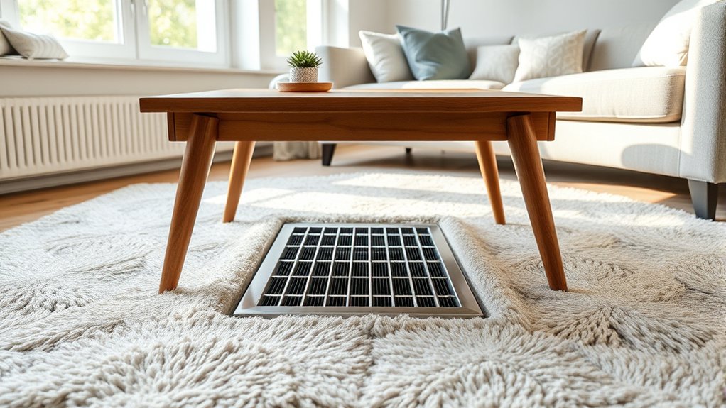 can furniture cover floor vent
