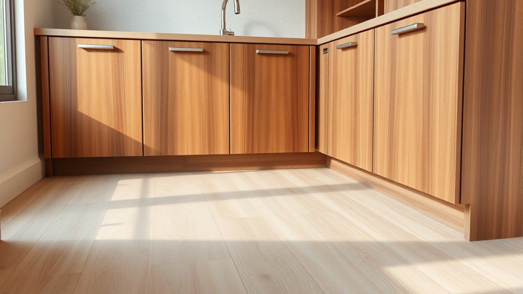 can you mount cabinets above floor