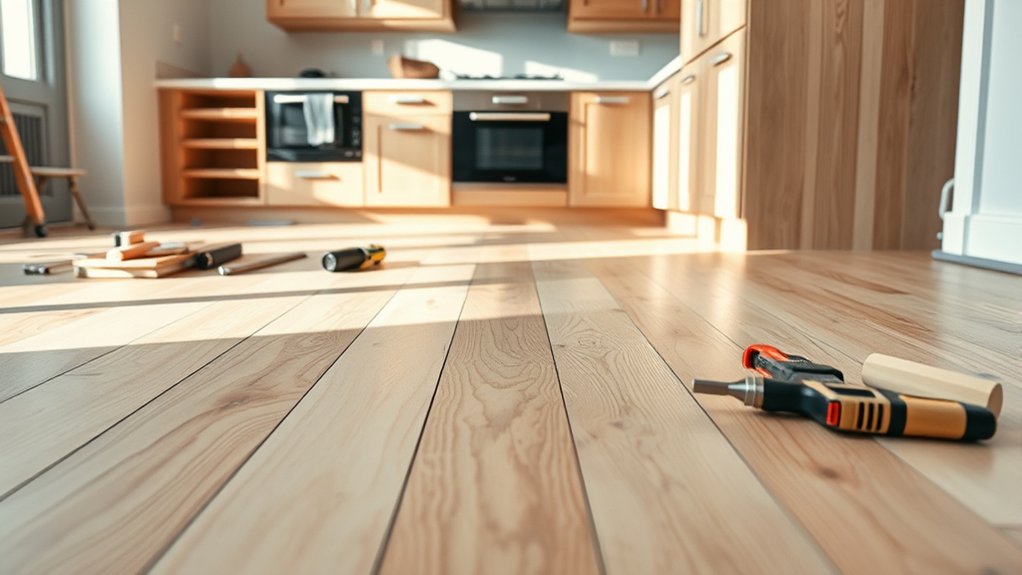 cautious mounting on floating floors