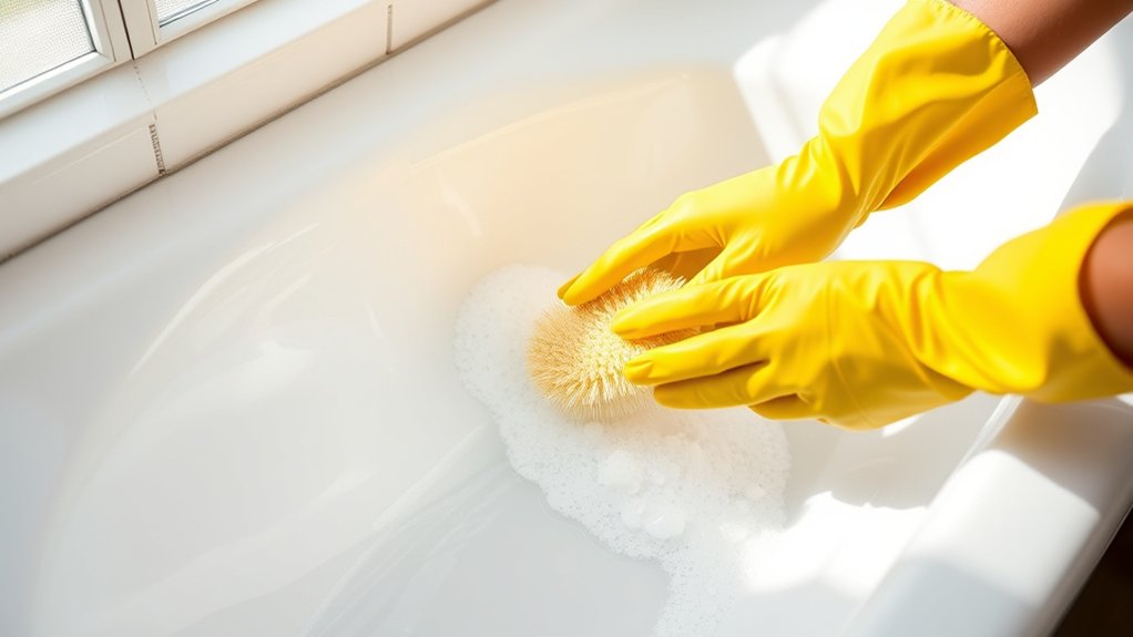 ceramic bathtub cleaning steps