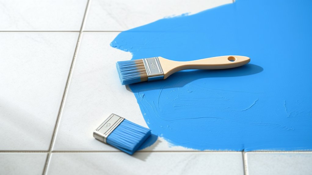 ceramic tiles primed painted sealed