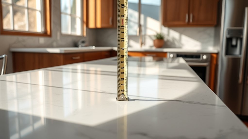 common kitchen counter height variations