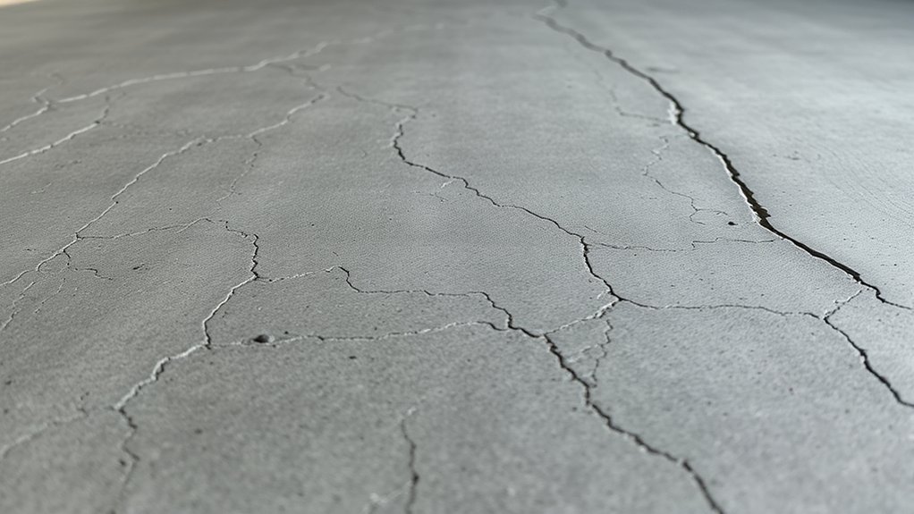 concrete shrinkage creates cracks with joints control