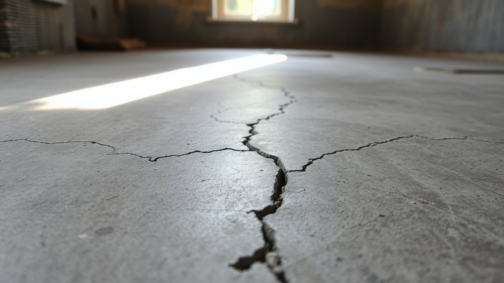 cracks in basement floor
