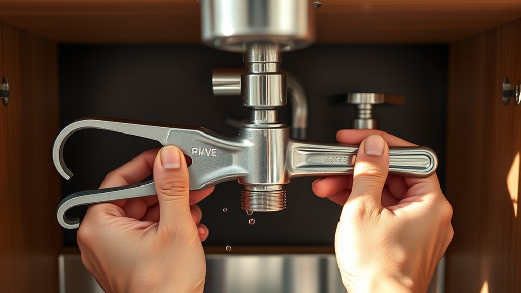 disconnect moen faucet supply lines carefully