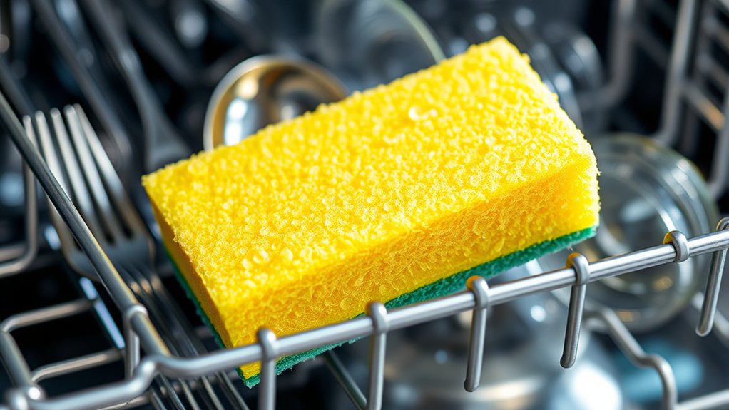 dishwasher safe sponges on top rack