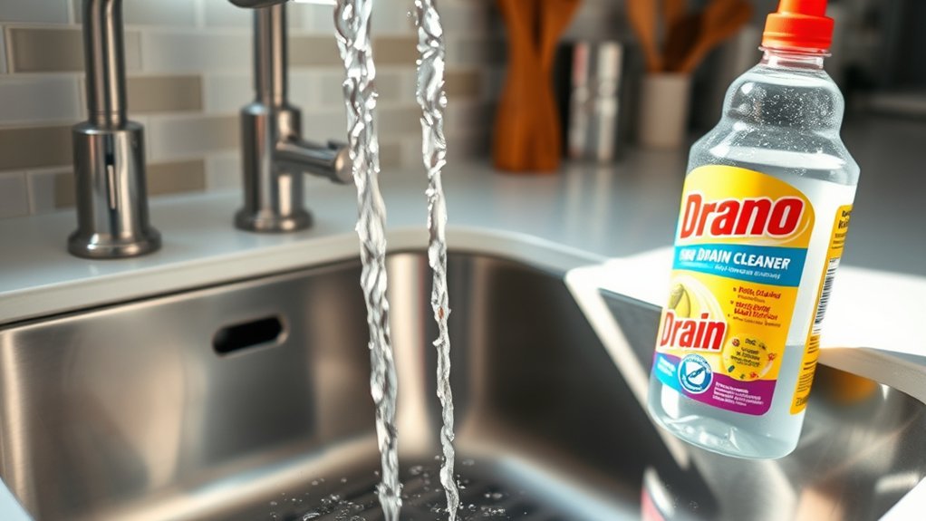does drano help kitchen sinks