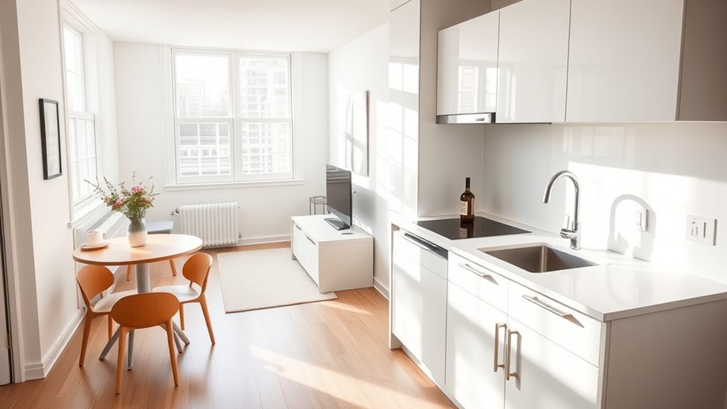 does studio apartment include kitchen