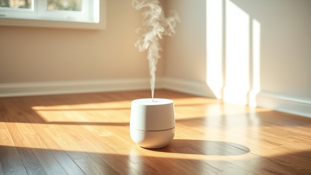 floor level humidifier reduces distribution increases leak risk