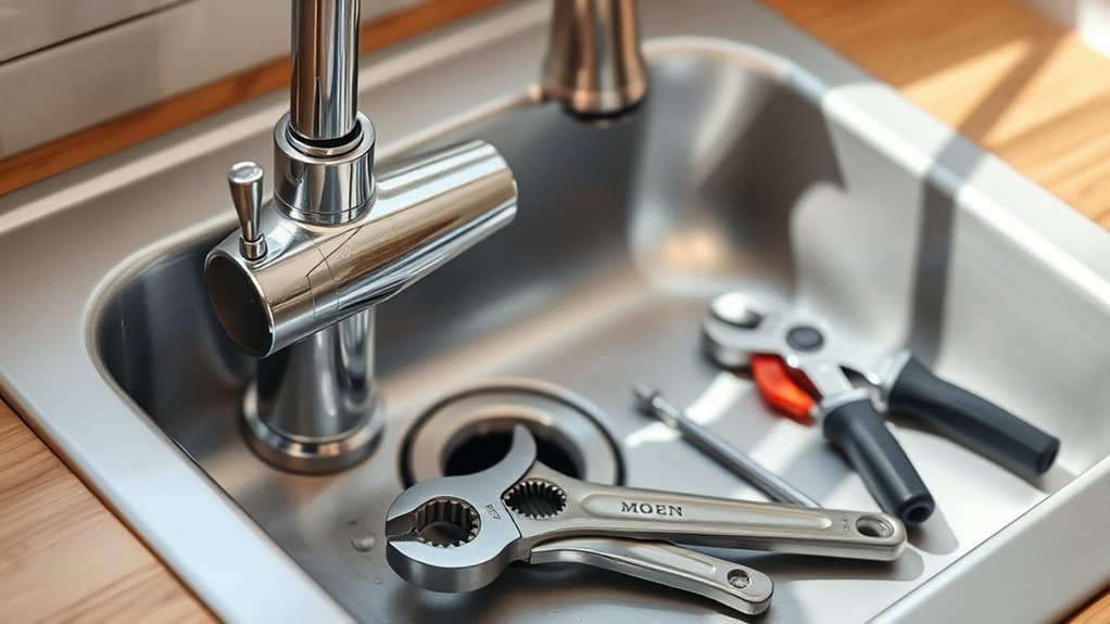 gather properly calibrated faucet removal tools