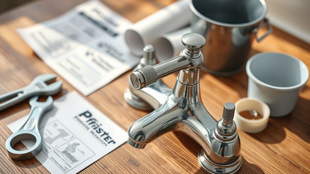 gather tools before faucet installation