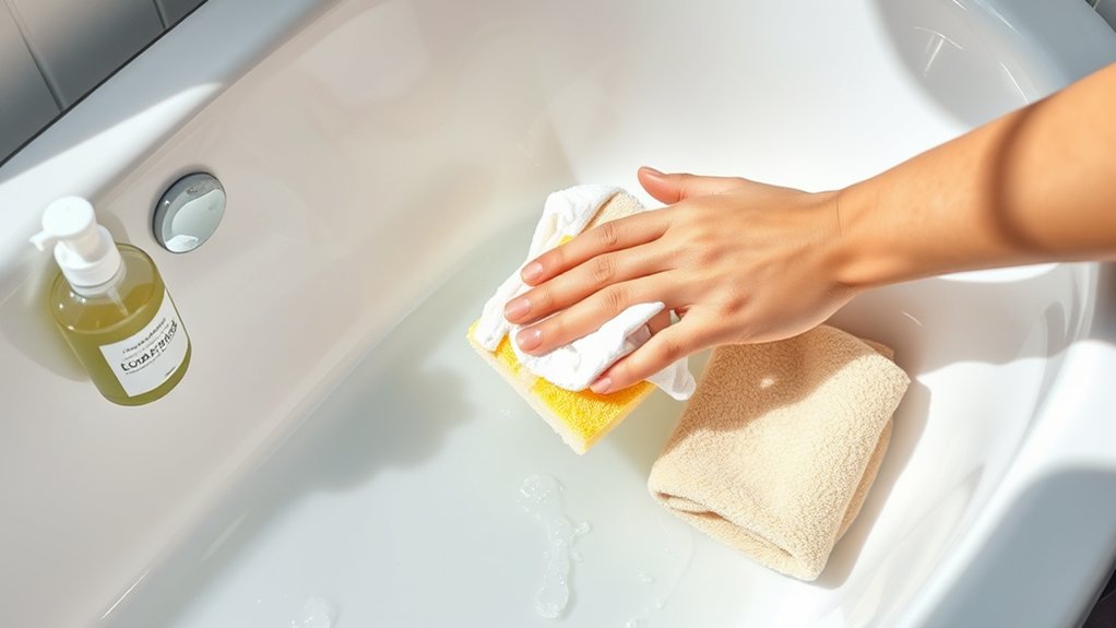 gentle non abrasive fiberglass cleaning routine