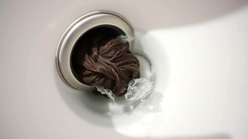 hair soap foreign objects clogging drains