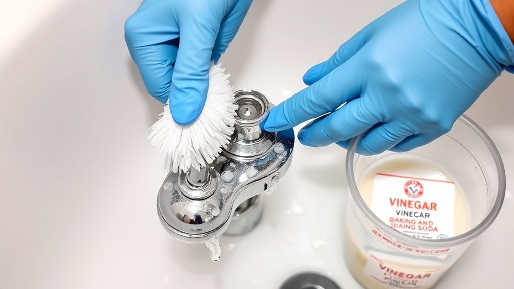 hard water mineral buildup cleaning