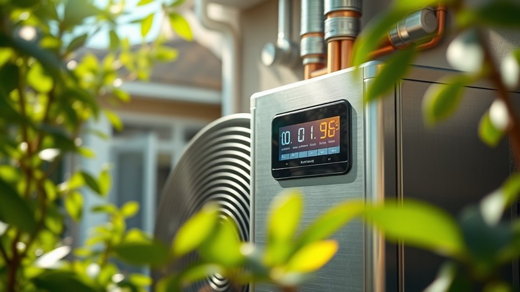 heat pump heats water efficiently