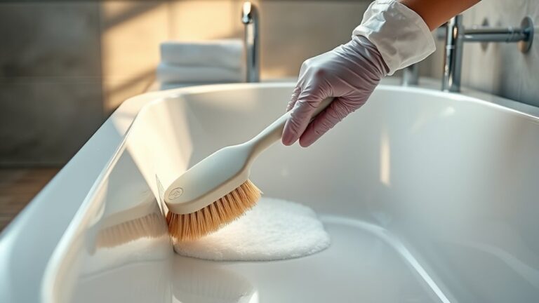 how to clean non porcelain tub