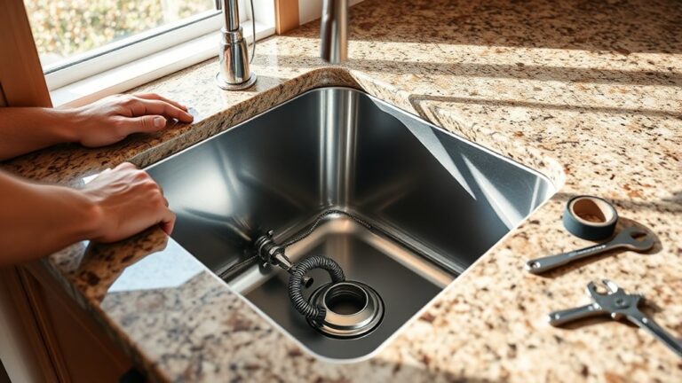 how to install kitchen sink