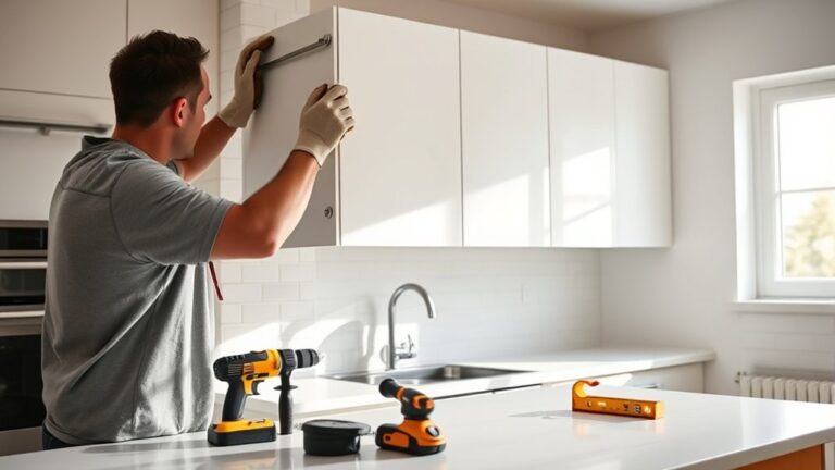 how to install upper cabinets
