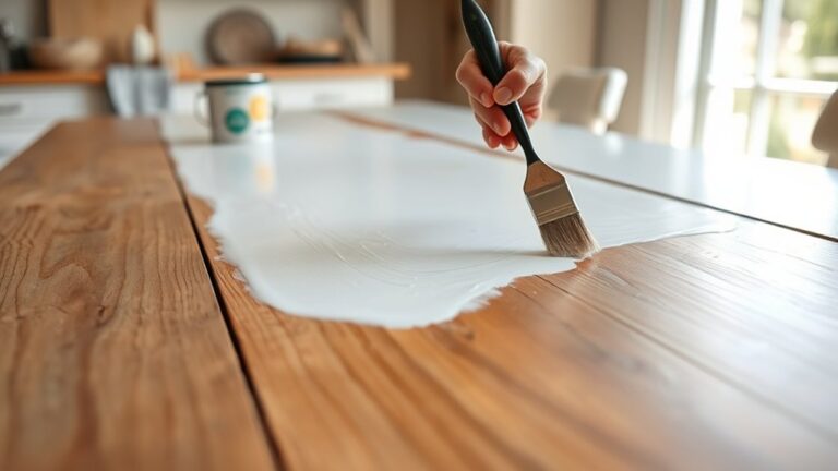 how to paint kitchen table