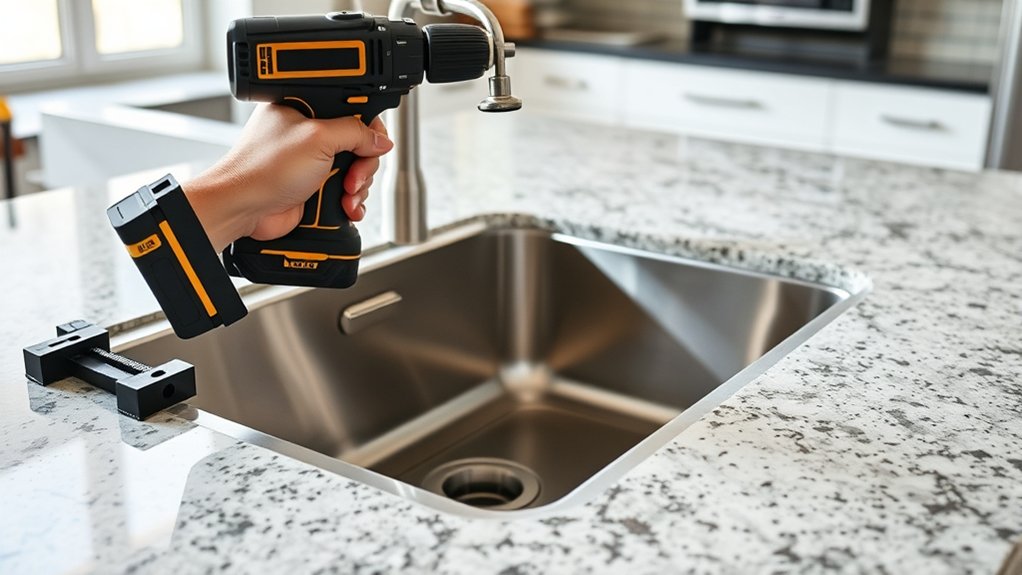 installing an undermount sink instructions