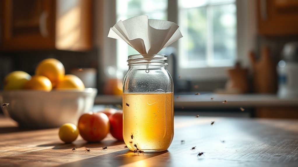 kill traps with vinegar soap holes