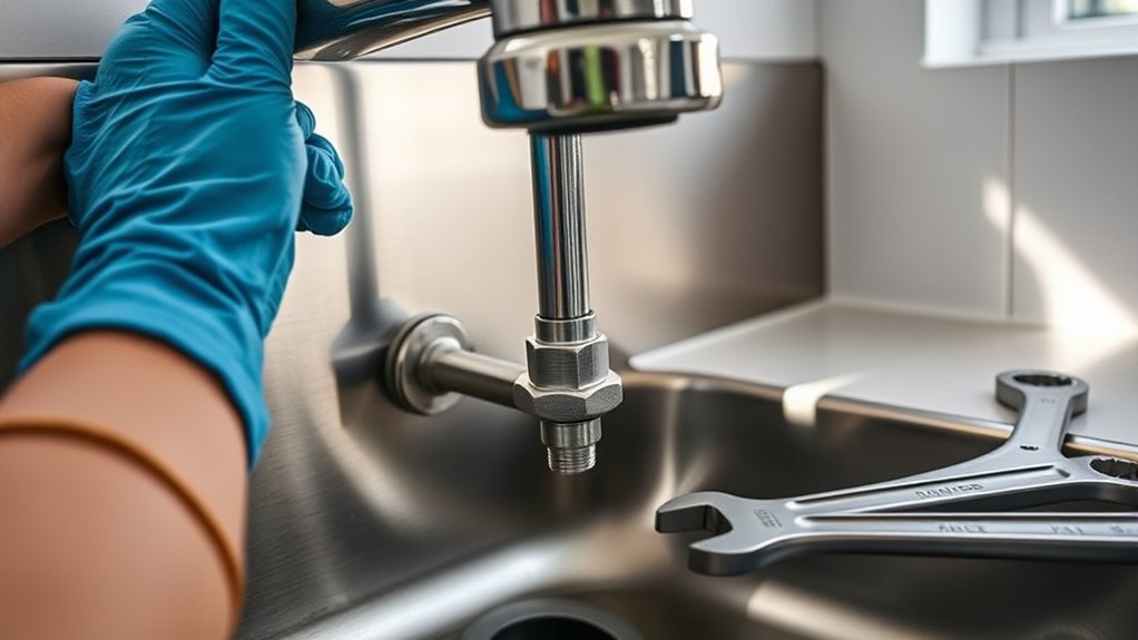 loosen supply lines remove faucet