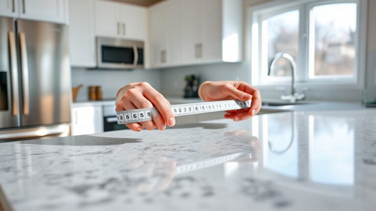 measuring kitchen countertops precisely