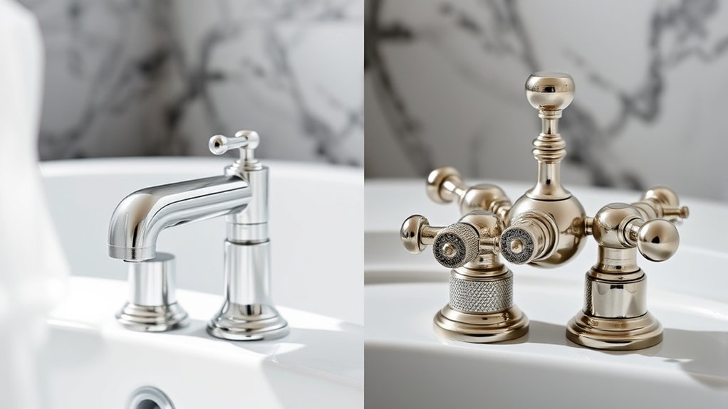 minimalist single knob vs classic multi knob contrast