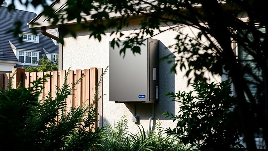 optimal heat pump noise placement and clearance
