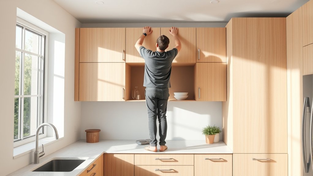optimal reach comfortable cabinet heights