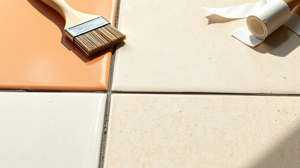 painted tiles durable prep required