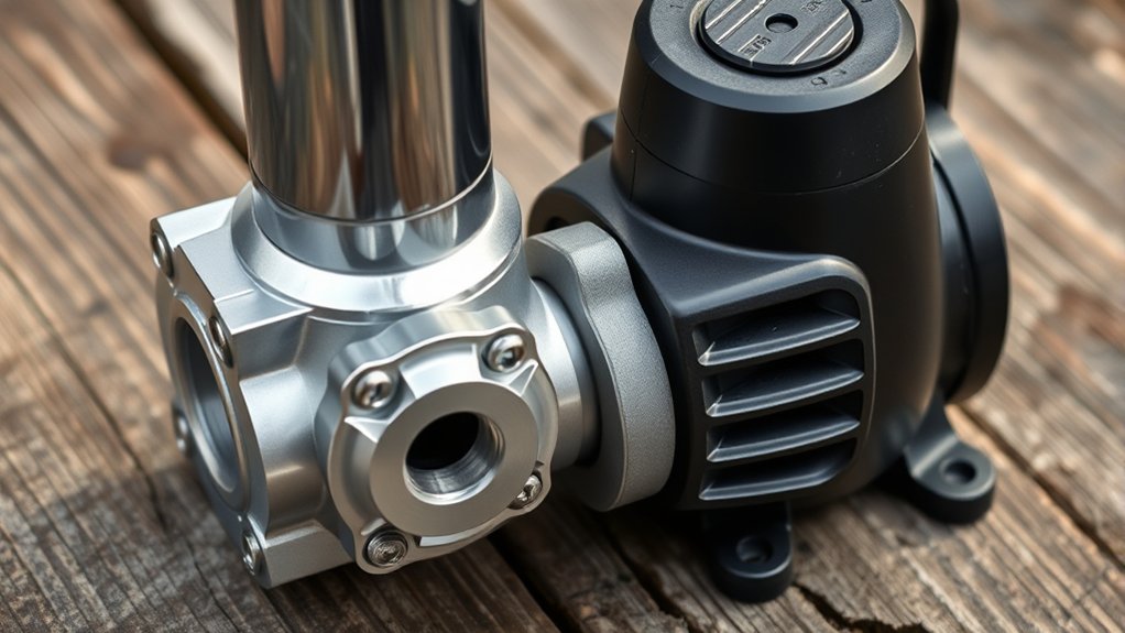 plastic composite pumps durable lightweight slightly less efficient