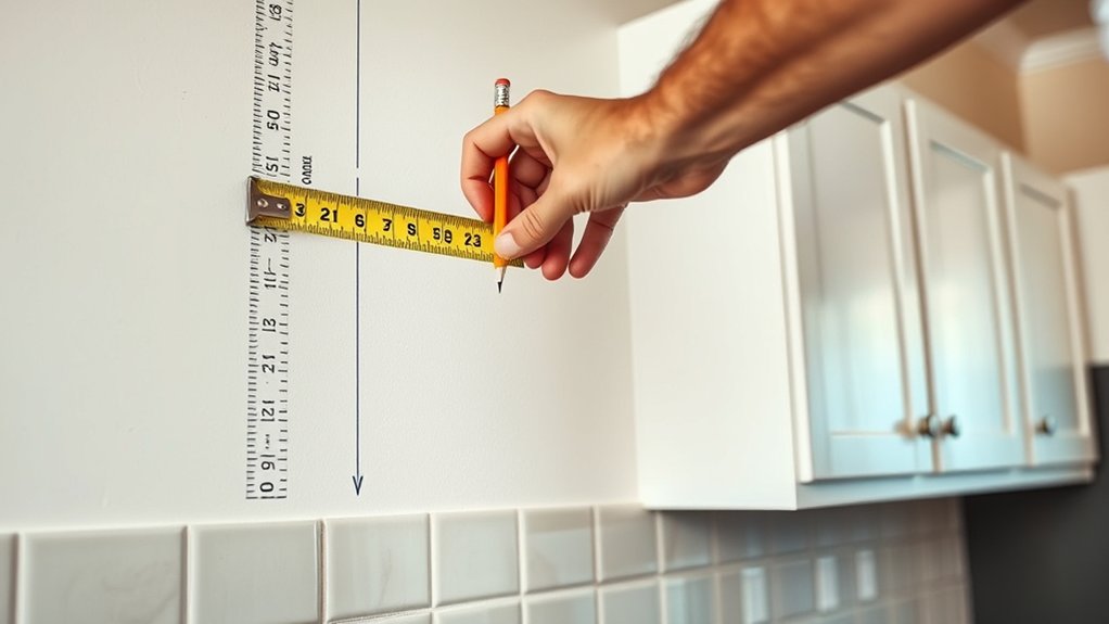 precise measurements for upper cabinets