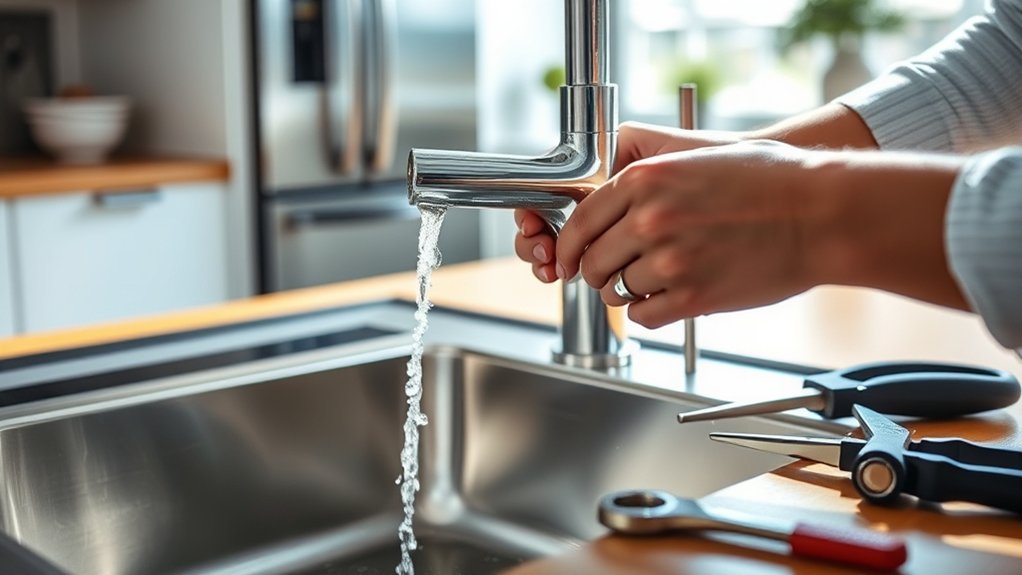 replacing a kitchen faucet instructions