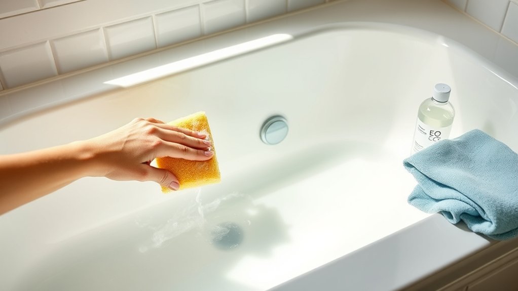 rinse clean scrub dry