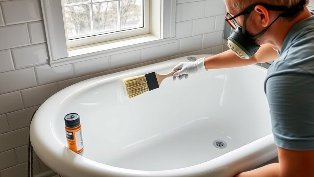 save money refinishing bathtub yourself