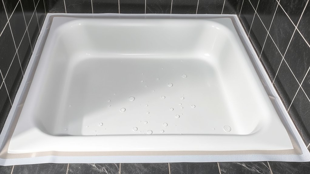 seal floor to prevent leaks