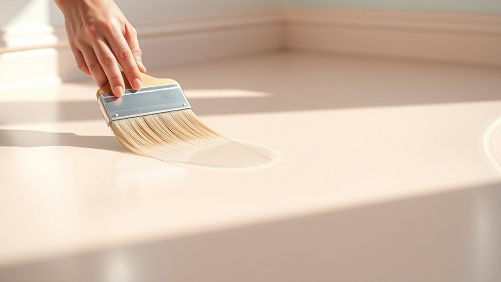 seal high traffic linoleum with flexible sealer