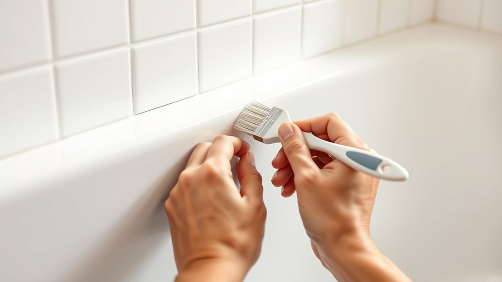 sealing bathtub grout instructions