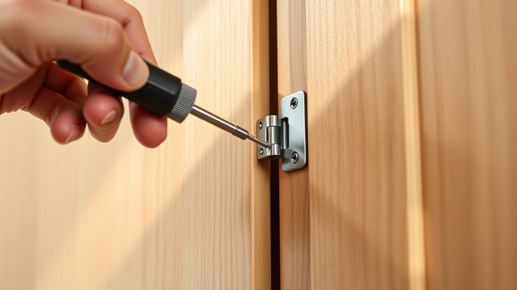 signs of misaligned cabinet hinges