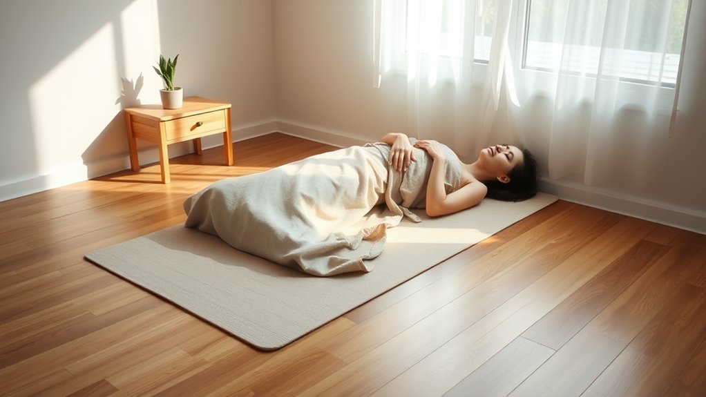 sleeping on floor benefits four words