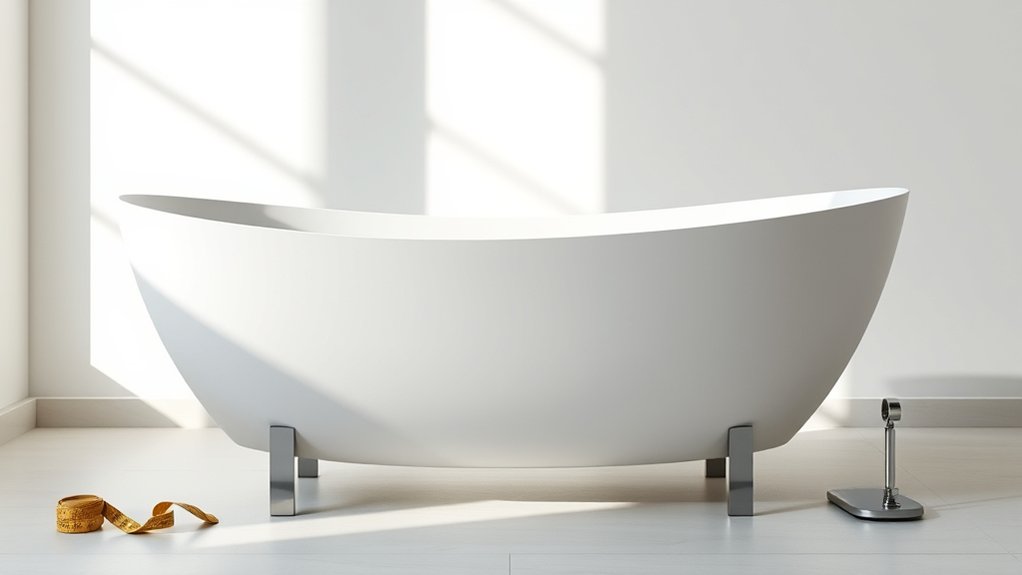 solid surface bathtub weight question
